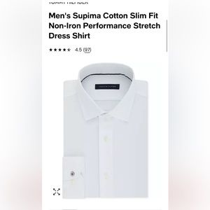 BLUE Tommy Hilfiger Supima Cotton Slim Fit Stretch Dress Shirt